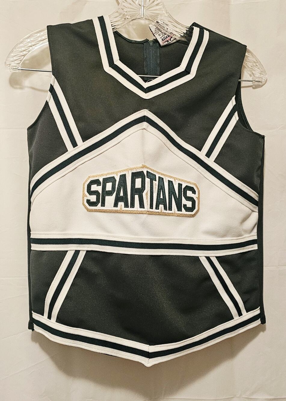 Michigan State Spartans Alleson Womens S/M 2 Piece Cheerleader Outfit Green